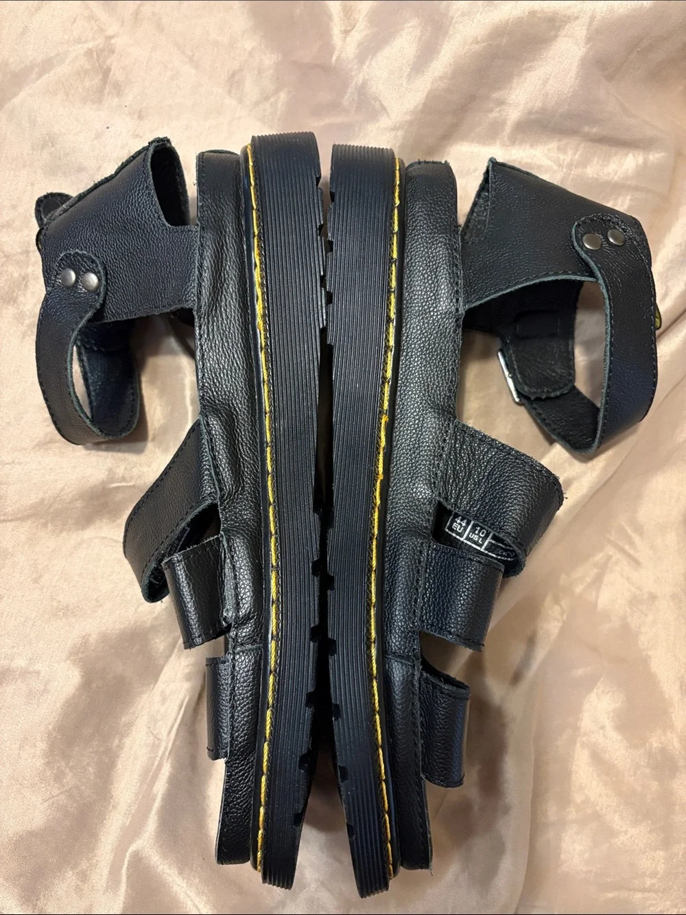 Dr. Martens Black Leather women’s or Men's Sandals US size 10 AS NEW condition